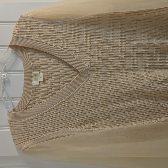 Anthropologie Maeve Sheer Sleeve Sweater NWOT - Picture 3 of 7